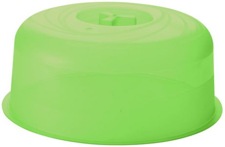 Крышка для СВЧ Plastic Centre "Galaxy", цвет: зеленый, прозрачный, диаметр 22 см