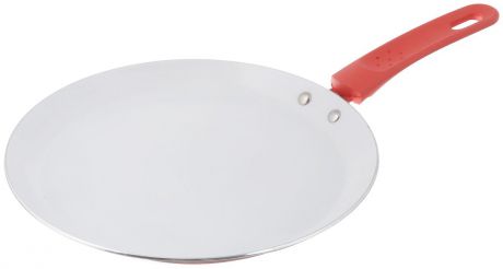 Сковорода блинная "Добрыня", с керамическим покрытием, цвет: красный. Диаметр 24 см. DO-5015