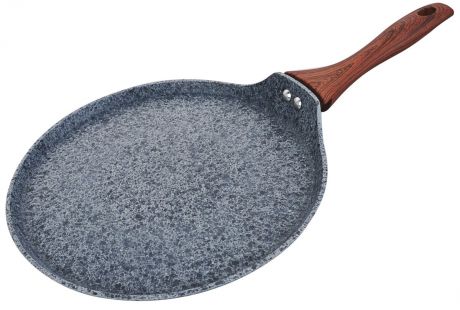 Сковорода для блинов Vitesse "Granite", цвет: серый. Диаметр 28 см