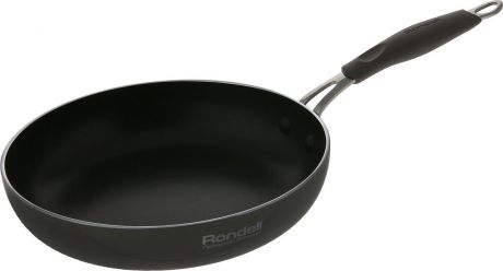 Сковорода Rondell "Balance", с антипригарным покрытием, цвет: серый, черный. Диаметр 22 см