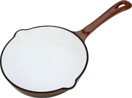 Сковорода чугунная"Vitesse", с антипригарным покрытием, цвет: коричневый. Диаметр 24 см. VS-2306 + прихватка