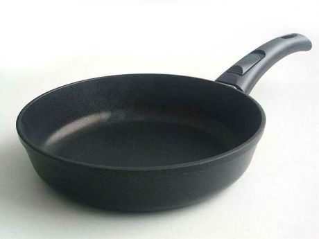 Сковорода Нева Металл Посуда, с антипригарным покрытием, цвет: черный. Диаметр 28 см