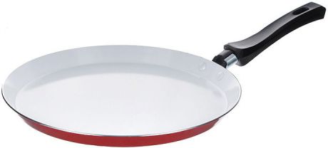Сковорода блинная "Mayer & Boch", с керамическим покрытием, цвет: красный. Диаметр 26 см