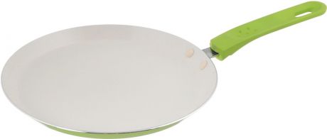 Сковорода блинная "Mayer & Boch", с керамическим покрытием, цвет: салатовый. Диаметр 24 см