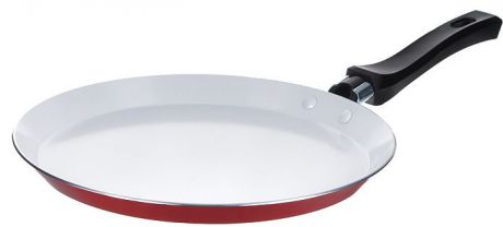 Сковорода блинная "Mayer & Boch", с керамическим покрытием, цвет: красный. Диаметр 24 см