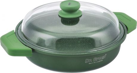 Сковорода Risoli "Dr. Green" с крышкой, с антипригарным покрытием. Диаметр 28 см. 00099DR/28GS