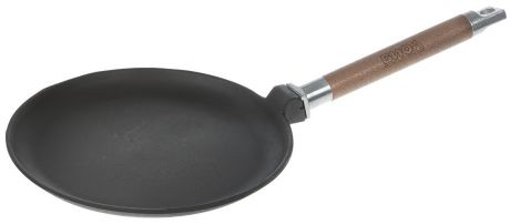 Сковорода блинная чугунная "Биол", со съемной ручкой. Диаметр 24 см