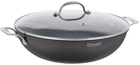 Сковорода-вок "Rondell" с крышкой, с антипригарным покрытием, 4,6 л