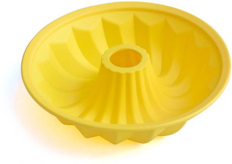 Форма для выпечки "Calve", силиконовая, цвет: желтый, диаметр 26 см