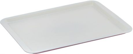 Противень "Bekker", с керамическим покрытием, прямоугольный, цвет: красный, белый, 43 см х 29 см