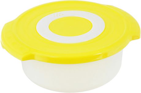 Кастрюля для СВЧ Plastic Centre "Galaxy", цвет: желтый, 0,9 л