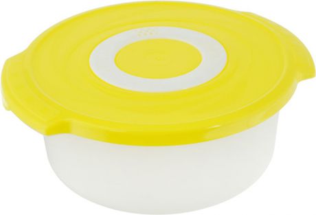 Кастрюля для СВЧ Plastic Centre "Galaxy", цвет: желтый, 1,4 л