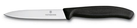 Нож для овощей Victorinox "SwissClassic", цвет: черный, длина лезвия 10 см