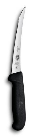Нож обвалочный Victorinox "Fibrox", супергибкий, цвет: черный, длина лезвия 15 см