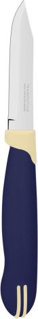 Нож для очистки овощей Tramontina "Multicolor", цвет: синий, длина лезвия 7,5 см. 23511/913-TR