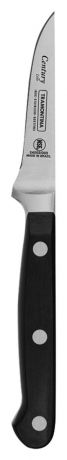 Нож для очистки овощей Tramontina "Century Line", цвет: черный, длина лезвия 7,5 см. 24002/103-TR