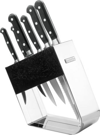Набор ножей Tramontina "Century Line", цвет: черный, 7 предметов