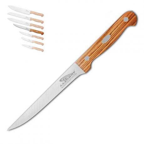 Нож для мяса "Ладомир", длина лезвия 15 см. А2КС15