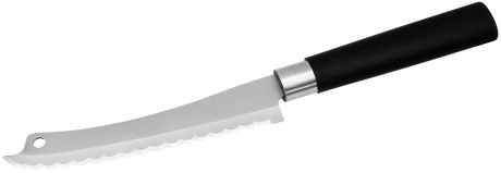Нож для рыбы и овощей Nirosta "Asia", цвет: черный, длина лезвия 13 см