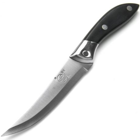 Нож универсальный, цвет: серебристый, черный, длина лезвия 14,5 см