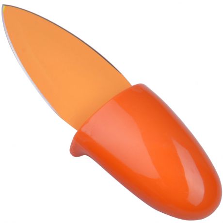 Нож для сыра Mayer & Boch, цвет: оранжевый, длина лезвия 6 см