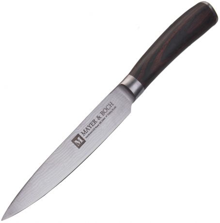 Нож универсальный Mayer & Boch Modest, цвет: коричневый, серебристый, длина лезвия 12,7 см
