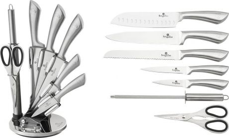 Набор ножей Berlinger Haus "Infinity Line", на подставке, 8 предметов. 2041-BH