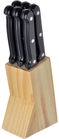Набор ножей Mayer & Boch, цвет: серебристый, черный, 7 шт