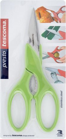 Ножницы Tescoma Presto, мультифункциональные, цвет в ассортименте, длина 22 см
