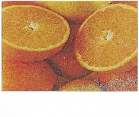 Доска разделочная Best Home Kitchen "Апельсин", стеклянная, рифленая, 20 х 30 х 0,5 см