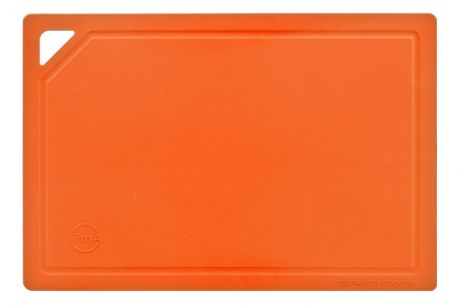 Доска разделочная "TimA", цвет: оранжевый, 31 х 21 х 0,3 см