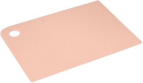 Доска разделочная Plast Team "Grosten", цвет: пудровый, прямоугольная, 34,5 х 24,5 х 0,2 см