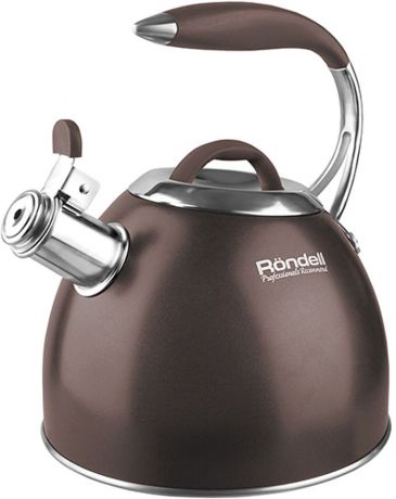 Чайник Rondell Mocco, цвет: кофейно-коричневый, 2,8 л