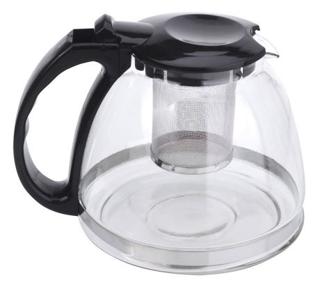 Чайник заварочный "МФК-профит", с фильтром, цвет: черный, 1,3 л
