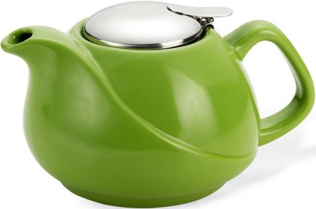 Заварочный чайник "Fissman", с ситечком, цвет: зеленый, 750 мл