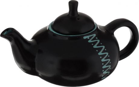 Чайник заварочный Борисовская керамика "Кроха", ЧУГ00000610, черный, 700 мл