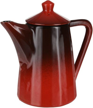 Чайник заварочный Борисовская керамика "Ностальгия", цвет: красный, коричневый, 0,8 л