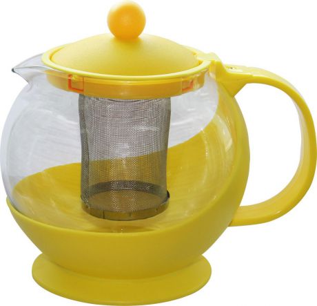 Чайник заварочный "Irit", цвет: желтый, 1,25 л