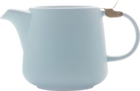 Чайник заварочный Maxwell & Williams "Оттенки", с ситечком, цвет: голубой, 0,6 л