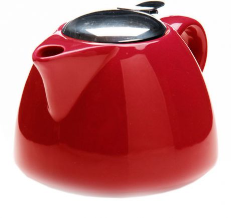 Заварочный чайник "Loraine", цвет: красный, 700 мл. 26598-3