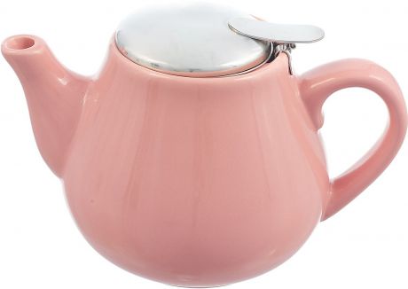 Заварочный чайник Loraine, цвет: розовый, 600 мл