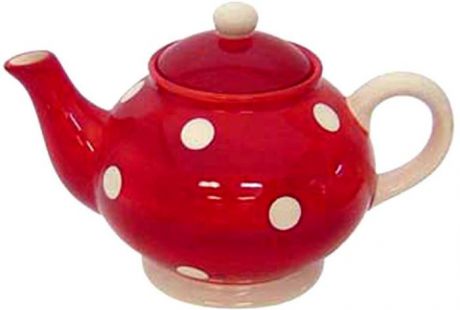 Чайник заварочный Dejeuner Surl Herbe "В горошек", цвет: красный, 1,1 л