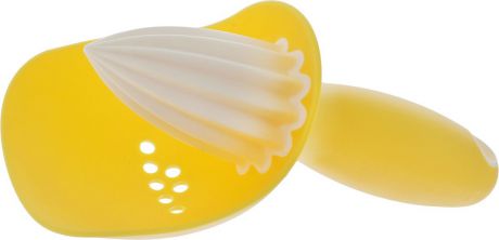 Соковыжималка для цитрусовых Joseph Joseph "Catcher", цвет: желтый, белый, 8,5 х 6,8 х 16,6 см