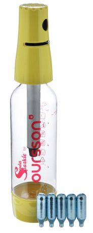 Сифон Oursson "Soda Sparkle", цвет: прозрачный, салатовый, 1 л