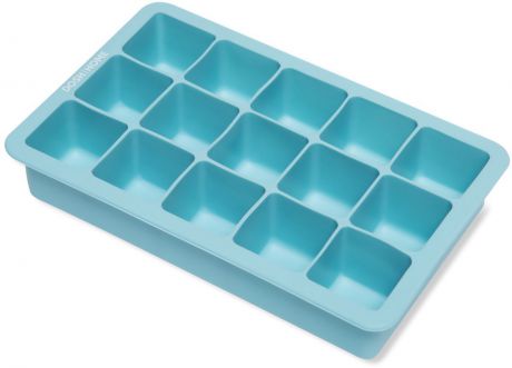 Форма для льда Dosh l Home "PAVO", с гибким дном, силиконовая, цвет: голубой