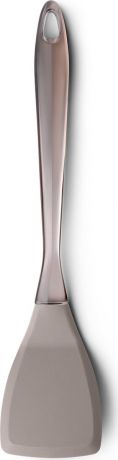 Лопатка Atmosphere "Provence", силикон, с прозрачной ручкой, цвет: серый