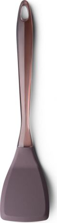 Лопатка Atmosphere "Provence", силикон, с прозрачной ручкой, цвет: баклажанный