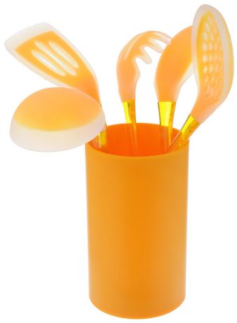 Набор кухонных принадлежностей "Mayer & Boch", цвет: оранжевый, 6 предметов
