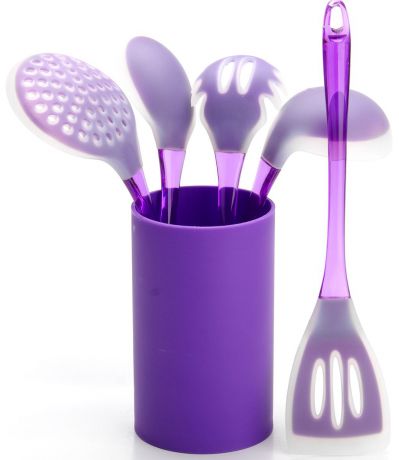 Набор кухонных принадлежностей "Mayer & Boch", цвет: фиолетовый, 6 предметов. 22487-2