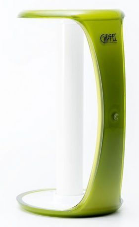 Держатель для бумажных полотенец Gipfel "Arco", цвет: зеленый, белый, 13,5 х 26 см
